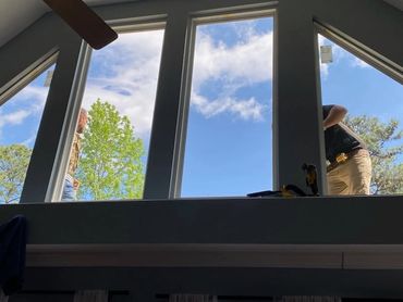 Inside view of windows being replaced by WindowMax