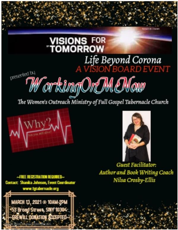 Visions for Tomorrow: Life After Corona
A Vision Board Event for WOMEN only!