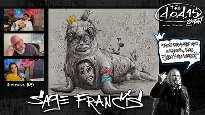 Graffiti-style artwork featured on The 40oz 2 Fresno Show with Sage Francis.