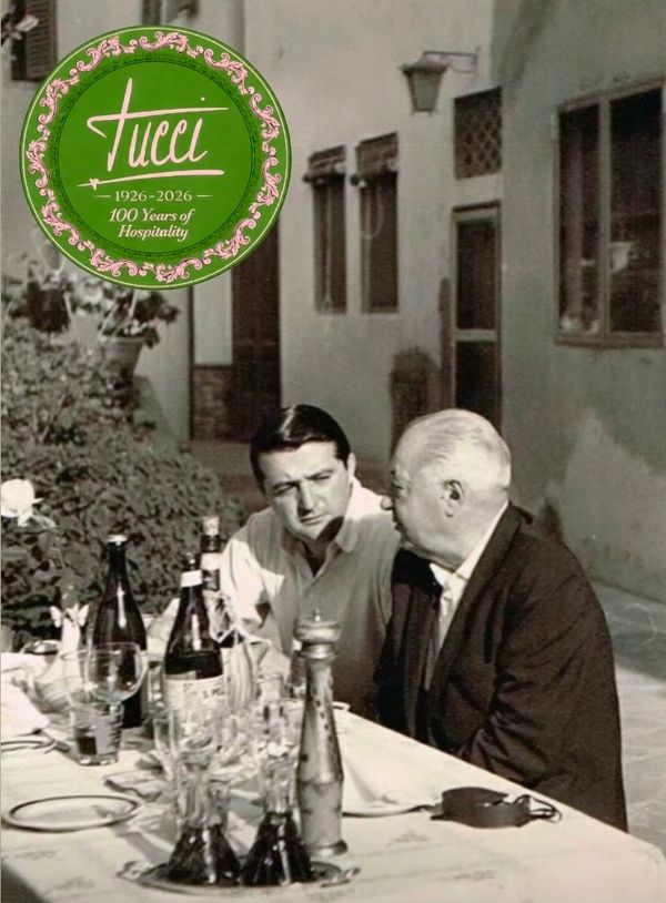 Mario Tucci and Oscar Tucci at the Tucci Table!