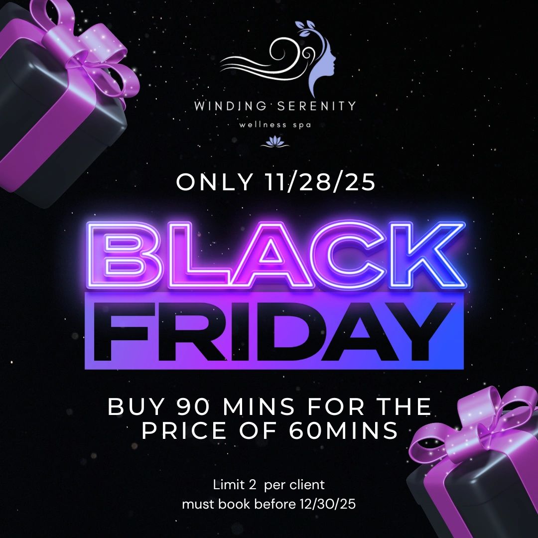 Black Friday wellness spa deal: 90 minutes for the price of 60 on 11/28/25.