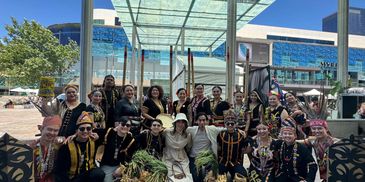 SISWA and friends at the Journey to Malaysia event held at Forrest chase, Perth CBD