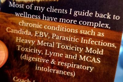 Text listing complex chronic health conditions including infections and toxicities.