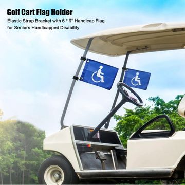 Handicap flags on golf cart