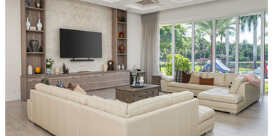 Tv stand and wall unit for elegant living room