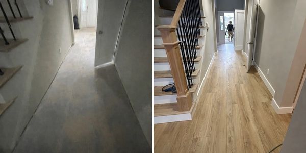 Luxury vinyl plank installation by Rays Flooring in Summerville SC