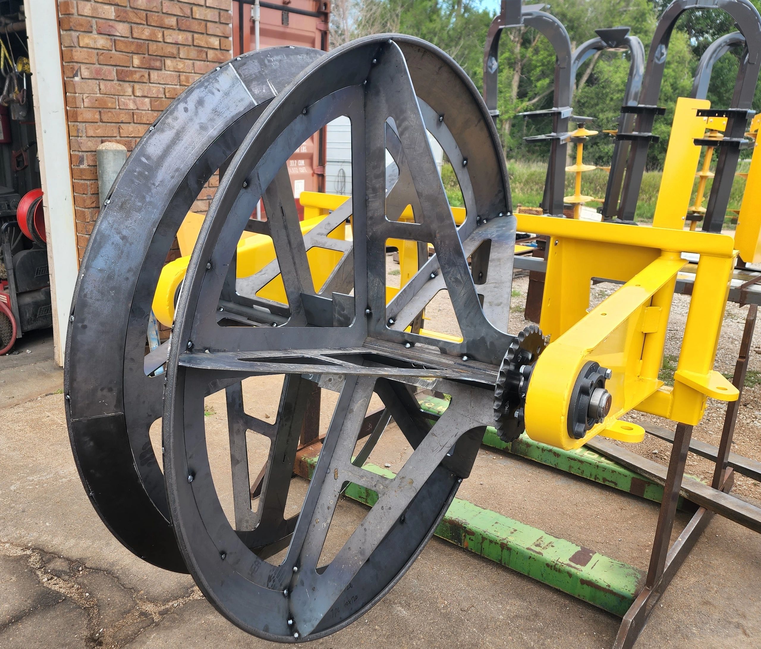 High Wire Winder: pickup, wind, unload spool: TCMachineInc.com 