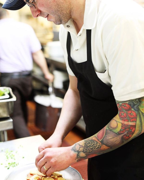 Chef Jeff plating