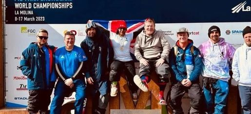 podium  at world snowboarding event