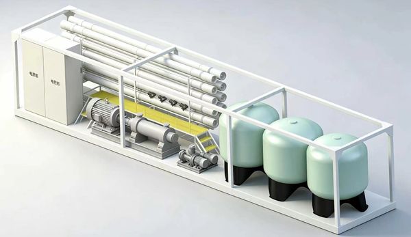 Modular skid-mounted reverse osmosis equipment
