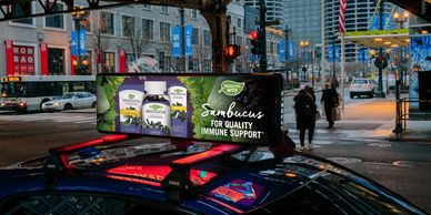 Nature Way Taxi DOOH ad