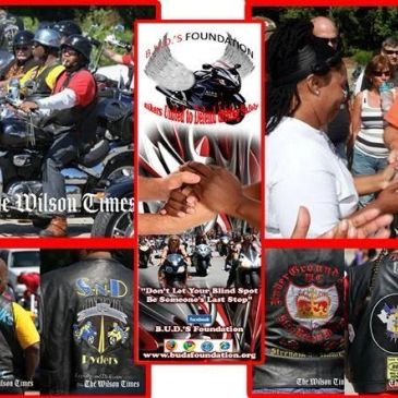 Motorcycle riders gather for a community event supporting B.U.D.'S Foundation.