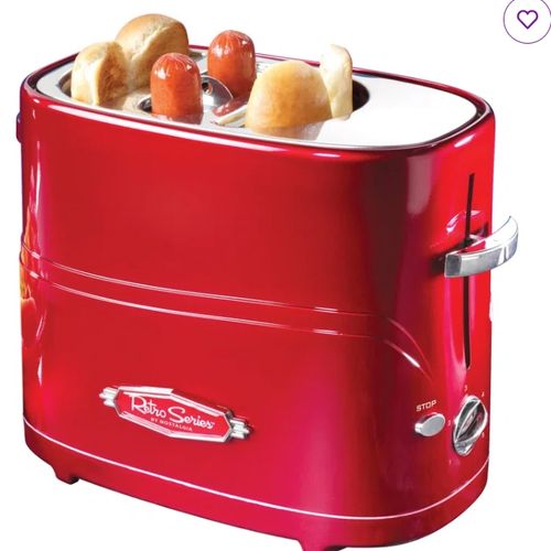 Nostalgia Retro Pop-Up Hot Dog Toaster – Red HDT600RETRORED New – 2 Dogs: A Delicious Blast from the Past!