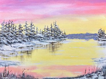 warm winter sip & paint edition By Leon Barnes
