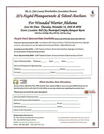 NOW ACCEPTING SPONSORSHIPS!  




