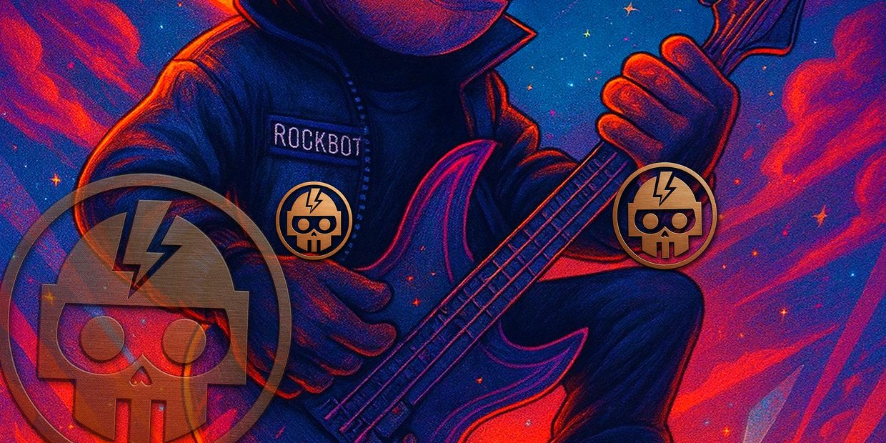 Rockbot playing an electric