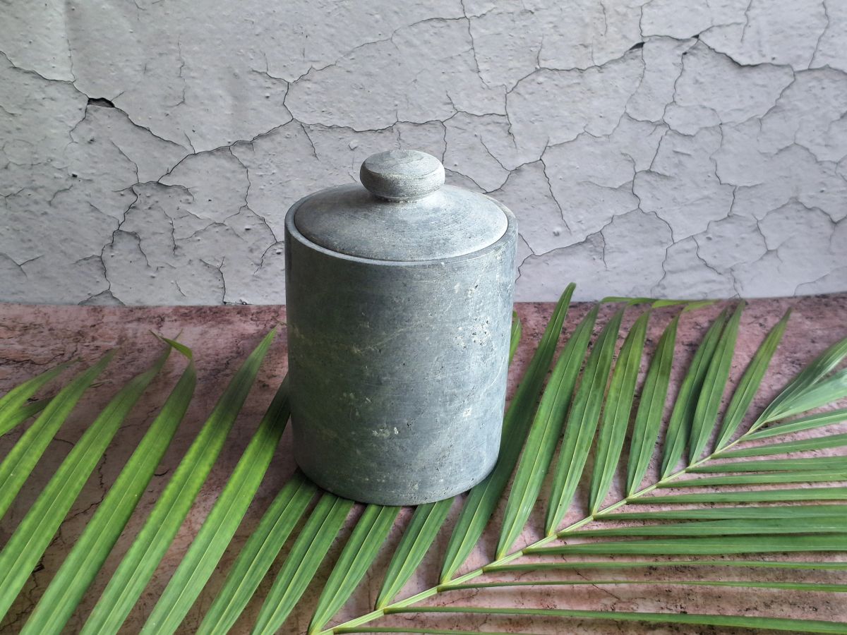 Soapstone Pickle/Salt Jar/Jadi