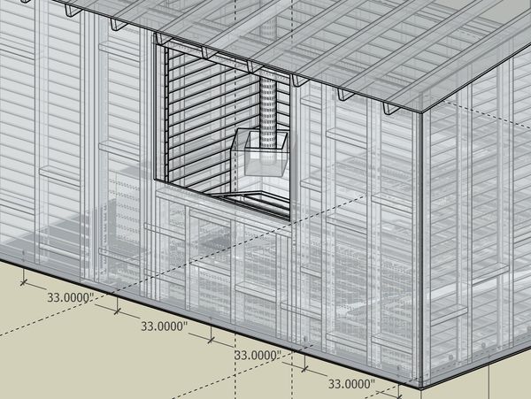 3D model of a Finnish sauna