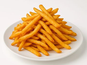 Golden, crispy French fries served fresh—perfectly seasoned and delicious with any Mediterranean mea