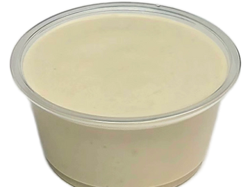Creamy, nutty tahini made fresh daily from sesame and lemon — pure Mediterranean perfection.
