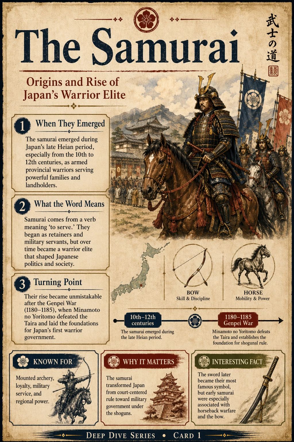 Deep Dive History of the Samurai | Origins, Rise, Bushido & Fall