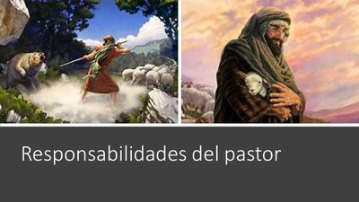 Responsabilidades del pastor. 