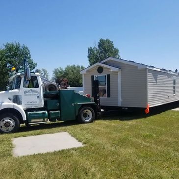 Mobile home moving.