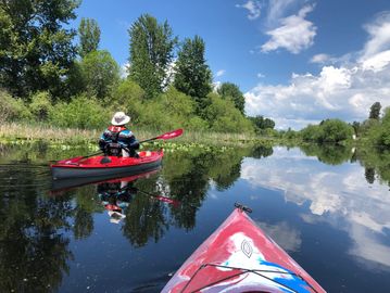 Kayak Rentals & Kayak Tour the Wood River Wetlands where the Wood River meets Agency Lake in Oregon