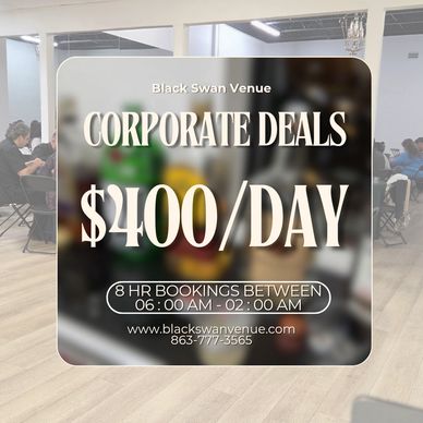 Corporate venue rental