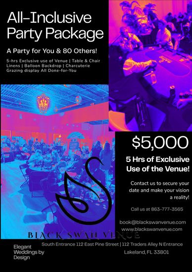 $5,000 all-inclusiveParty package