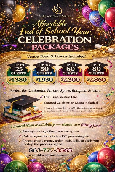 Graduation party packages