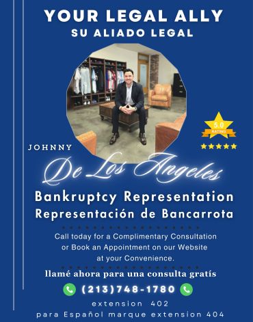 Legal bankruptcy representation services by Johnny in Los Angeles.