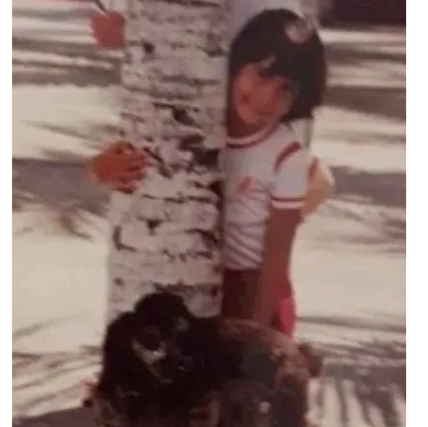Cachito and I as a child. 
