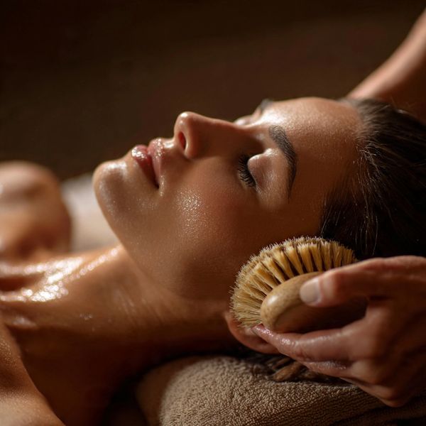 Dry brushing and lymph flow