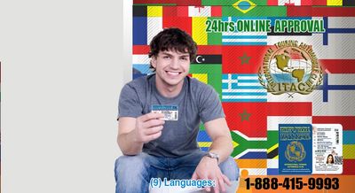 ITAC  Clients Smiling man holding an ITAC international driving permit in  ITAC licencia  