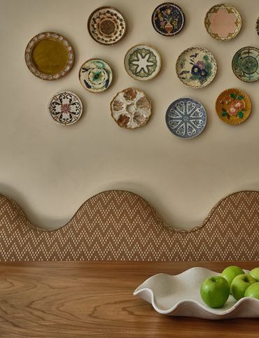 dining room in a Brooklyn residence designed by Moksa Studio