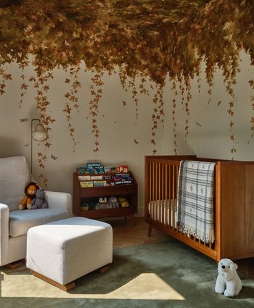Nursery in a Brooklyn residence designed by Moksa Studio.