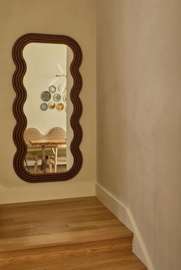 stairs in a Brooklyn residence designed by Moksa Studio