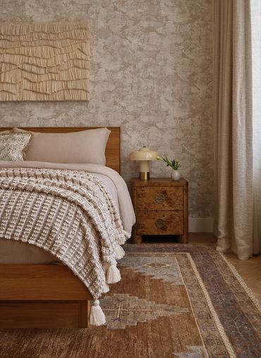 bedroom in a Brooklyn residence designed by Moksa Studio