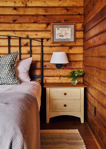 Guest room at Madeira House interior design by Moksa Studio. Photography by Matchull Summers.