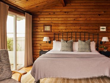 Guest room at Madeira House interior design by Moksa Studio. Photography by Matchull Summers.