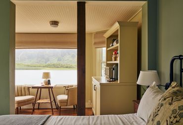 Guest room at Madeira House interior design by Moksa Studio. Photography by Matchull Summers.