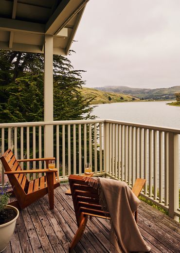Guest room at Madeira House interior design by Moksa Studio. Photography by Matchull Summers.