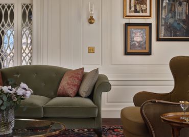 Living room in a San Francisco residence designed by Moksa Studio. Photography by Michael Clifford. 