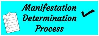Manifestation Determination Review/Meeting and Support.