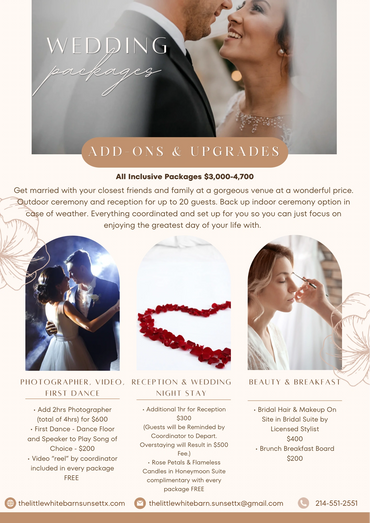 Elopement micro wedding venu near DFW for budget brides 