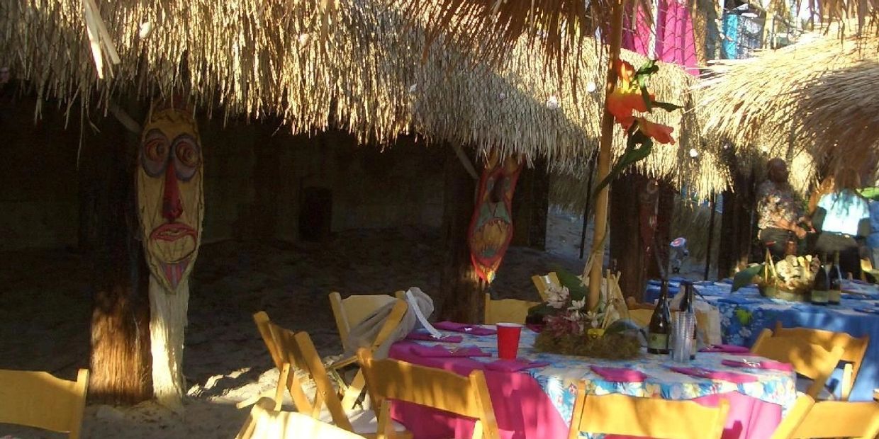 Luau Party in Santa Barbara with Luau Props and Decorations