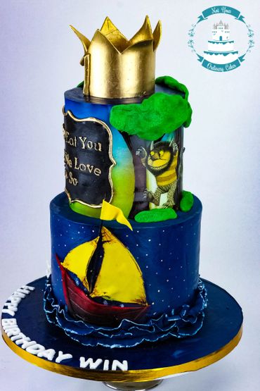 wild one cake. story telling cake