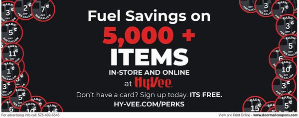 Hy-Vee offers fuel savings on over 5,000 items in-store and online.