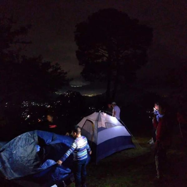 Night camping in El Hato